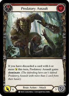 Predatory Assault (Red) (CRU013) [Crucible of War] 1st Edition - Deck Out Gaming