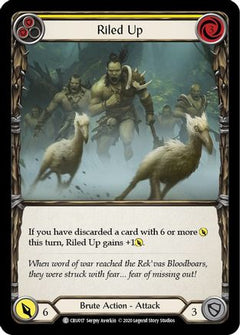 Riled Up (Yellow) (CRU017) [Crucible of War] Unlimited Edition - Deck Out Gaming