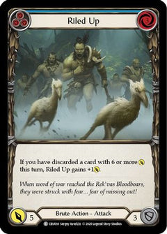 Riled Up (Blue) (CRU018) [Crucible of War] Unlimited Edition - Deck Out Gaming