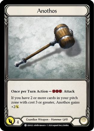 Anothos (CRU023) [Crucible of War] Unlimited Edition Rainbow Foil - Deck Out Gaming