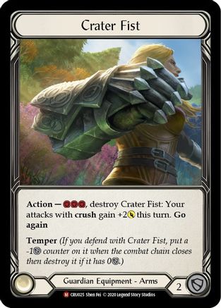 Crater Fist (CRU025) [Crucible of War] 1st Edition - Deck Out Gaming