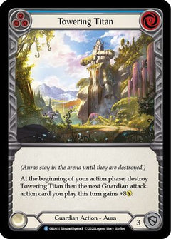 Towering Titan (Blue) (CRU031) [Crucible of War] 1st Edition Rainbow Foil - Deck Out Gaming