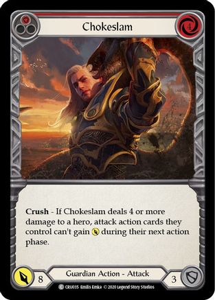 Chokeslam (Red) (CRU035) [Crucible of War] Unlimited Edition Rainbow Foil - Deck Out Gaming