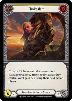 Chokeslam (Yellow) (CRU036) [Crucible of War] 1st Edition - Deck Out Gaming