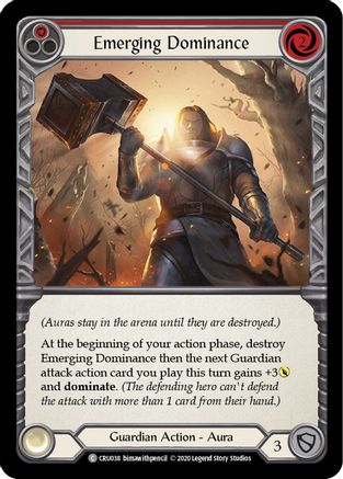 Emerging Dominance (Red) (CRU038) [Crucible of War] Unlimited Edition Rainbow Foil - Deck Out Gaming