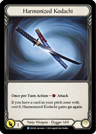 Harmonized Kodachi (Reverse) (CRU049) [Crucible of War] 1st Edition Cold Foil - Deck Out Gaming