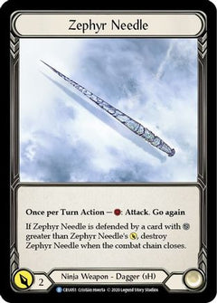Zephyr Needle (CRU051) [Crucible of War] 1st Edition - Deck Out Gaming