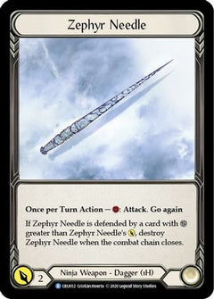 Zephyr Needle (Reverse) (CRU052) [Crucible of War] Unlimited Edition Rainbow Foil - Deck Out Gaming