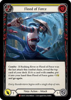 Flood of Force (CRU055) [Crucible of War] 1st Edition Rainbow Foil - Deck Out Gaming