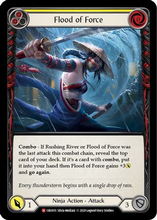 Flood of Force (CRU055) [Crucible of War] 1st Edition Rainbow Foil - Deck Out Gaming