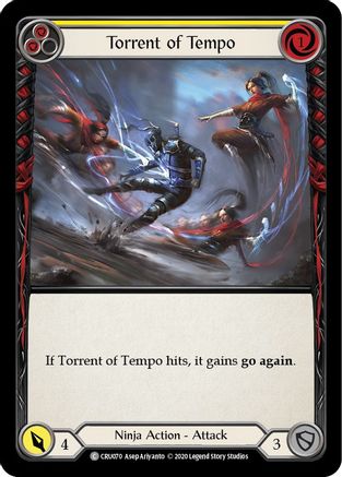 Torrent of Tempo (Yellow) (CRU070) [Crucible of War] 1st Edition - Deck Out Gaming