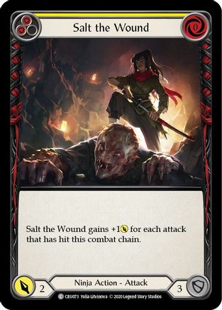 Salt the Wound (CRU073) [Crucible of War] 1st Edition Rainbow Foil - Deck Out Gaming