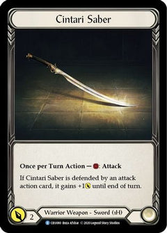 Cintari Saber (Reverse) (CRU080) [Crucible of War] 1st Edition Cold Foil - Deck Out Gaming