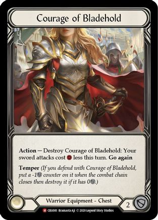 Courage of Bladehold (CRU081) [Crucible of War] 1st Edition - Deck Out Gaming