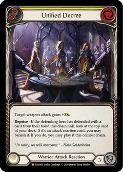 Unified Decree (CRU083) [Crucible of War] Unlimited Edition - Deck Out Gaming