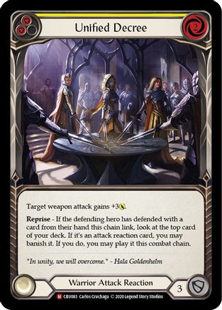 Unified Decree (CRU083) [Crucible of War] Unlimited Edition - Deck Out Gaming