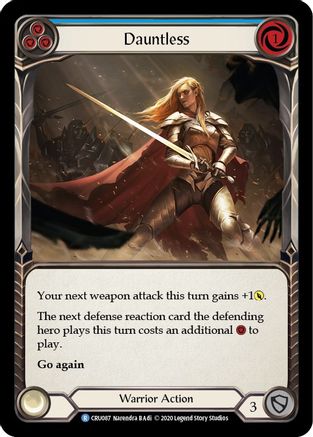 Dauntless (Blue) (CRU087) [Crucible of War] Unlimited Edition - Deck Out Gaming