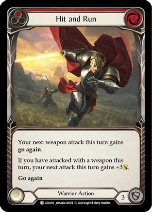 Hit and Run (Red) (CRU091) [Crucible of War] Unlimited Edition - Deck Out Gaming