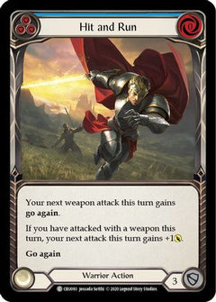 Hit and Run (Blue) (CRU093) [Crucible of War] 1st Edition - Deck Out Gaming