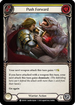 Push Forward (Yellow) (CRU095) [Crucible of War] Unlimited Edition - Deck Out Gaming