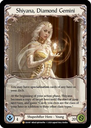 Shiyana, Diamond Gemini (CRU097) [Crucible of War] Unlimited Edition Rainbow Foil - Deck Out Gaming