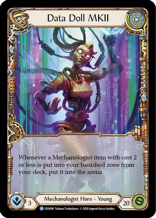 Data Doll MKII (CRU099) [Crucible of War] Unlimited Edition Rainbow Foil - Deck Out Gaming
