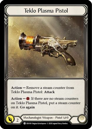 Teklo Plasma Pistol (CRU100) [Crucible of War] Unlimited Edition Rainbow Foil - Deck Out Gaming