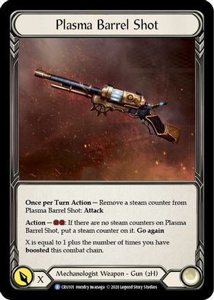 Plasma Barrel Shot (CRU101) [Crucible of War] 1st Edition - Deck Out Gaming