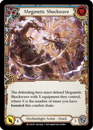 Meganetic Shockwave (CRU103) [Crucible of War] 1st Edition - Deck Out Gaming