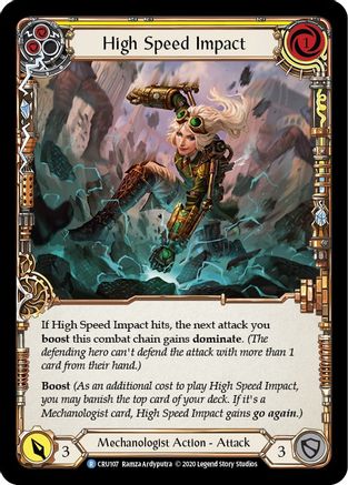 High Speed Impact (Yellow) (CRU107) [Crucible of War] 1st Edition - Deck Out Gaming