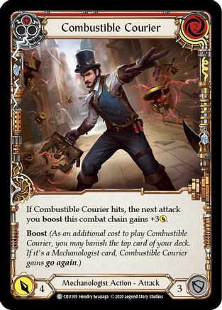 Combustible Courier (Red) (CRU109) [Crucible of War] 1st Edition - Deck Out Gaming