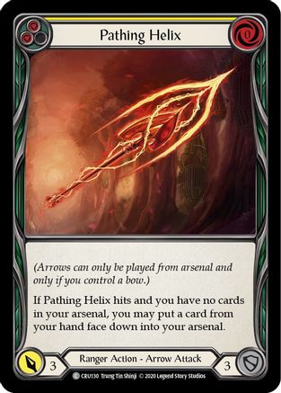 Pathing Helix (Yellow) (CRU130) [Crucible of War] Unlimited Edition Rainbow Foil - Deck Out Gaming