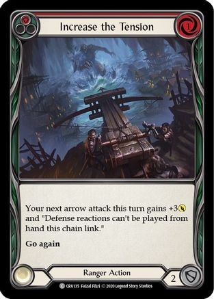 Increase the Tension (Red) (CRU135) [Crucible of War] 1st Edition Rainbow Foil - Deck Out Gaming