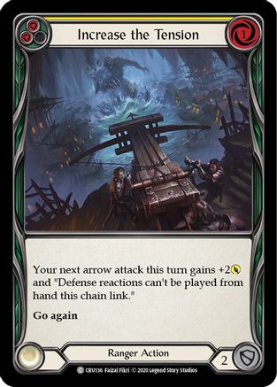 Increase the Tension (Yellow) (CRU136) [Crucible of War] 1st Edition Rainbow Foil - Deck Out Gaming