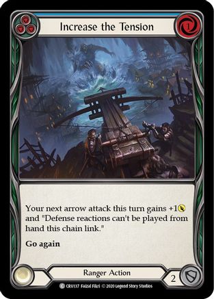 Increase the Tension (Blue) (CRU137) [Crucible of War] 1st Edition Rainbow Foil - Deck Out Gaming