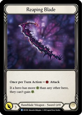 Reaping Blade (CRU140) [Crucible of War] Unlimited Edition - Deck Out Gaming