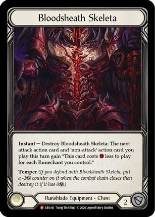 Bloodsheath Skeleta (CRU141) [Crucible of War] 1st Edition Cold Foil - Deck Out Gaming