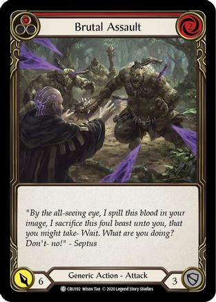 Brutal Assault (Red) (CRU192) [Crucible of War] 1st Edition - Deck Out Gaming