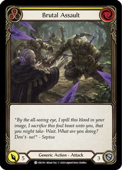 Brutal Assault (Yellow) (CRU193) [Crucible of War] Unlimited Edition Rainbow Foil - Deck Out Gaming