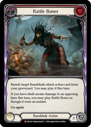 Rattle Bones (CRU143) [Crucible of War] Unlimited Edition Rainbow Foil - Deck Out Gaming
