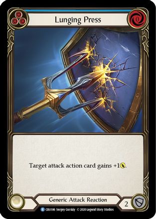 Lunging Press (CRU186) [Crucible of War] 1st Edition Rainbow Foil - Deck Out Gaming