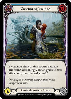 Consuming Volition (Blue) (CRU150) [Crucible of War] 1st Edition Rainbow Foil - Deck Out Gaming