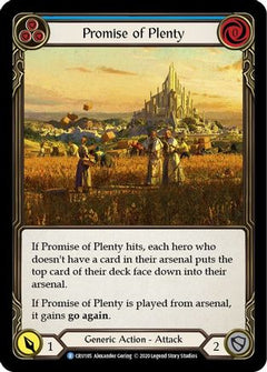 Promise of Plenty (Blue) (CRU185) [Crucible of War] Unlimited Edition - Deck Out Gaming