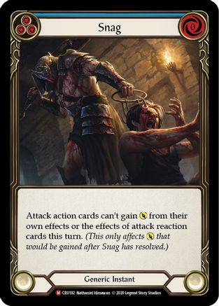Snag (CRU182) [Crucible of War] Unlimited Edition Rainbow Foil - Deck Out Gaming