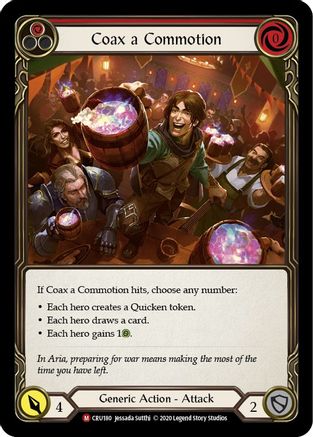 Coax a Commotion (CRU180) [Crucible of War] Unlimited Edition Rainbow Foil - Deck Out Gaming