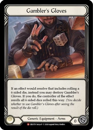 Gambler's Gloves (CRU179) [Crucible of War] Unlimited Edition - Deck Out Gaming