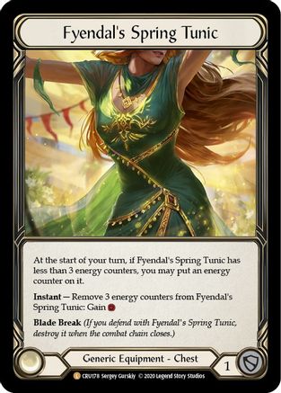 Fyendal's Spring Tunic (CRU178) [Crucible of War] 1st Edition - Deck Out Gaming