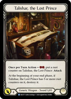 Talishar, the Lost Prince (CRU177) [Crucible of War] 1st Edition Cold Foil - Deck Out Gaming