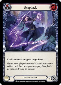 Snapback (Red) (CRU174) [Crucible of War] Unlimited Edition Rainbow Foil - Deck Out Gaming