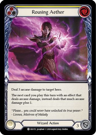 Rousing Aether (Yellow) (CRU172) [Crucible of War] Unlimited Edition - Deck Out Gaming